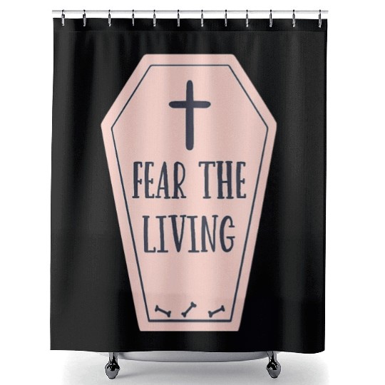 Funny Funeral Home Owner Mortuary Science Morticia Shower Curtains