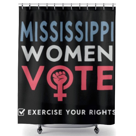 Mississippi Women Vote Voter 2022 Election Shower Curtains