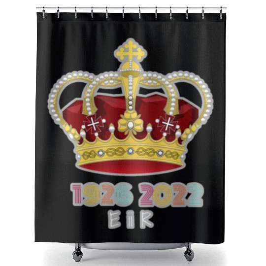 Queen Elizabeth II Royal Coat Emblem Monarch Crown Shower Curtains