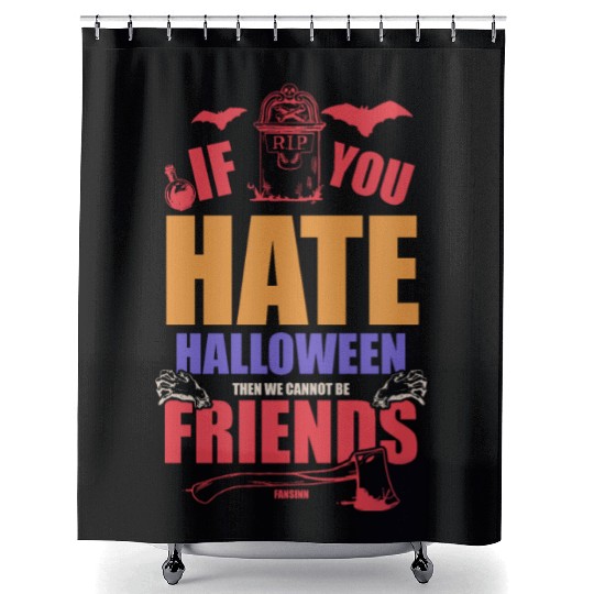 Halloween friends funny gift Shower Curtains