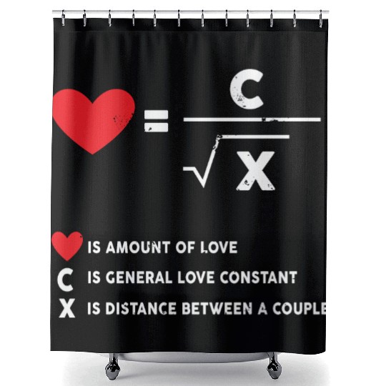 amount of love math Shower Curtains