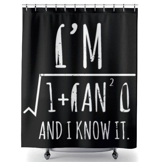 im 1 tan squared Shower Curtains