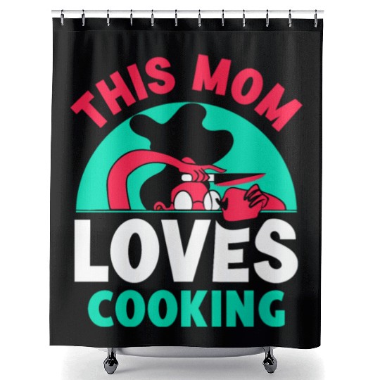 This Mom Loves Cooking Mommy Cook Mother Shower Curtains