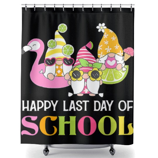 Happy Last Day Of School Teacher Student Graduatio Shower Curtains