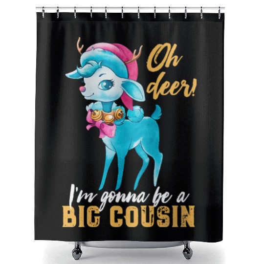 Oh Deer I m Gonna Be A Big Cousin Shower Curtains Funny