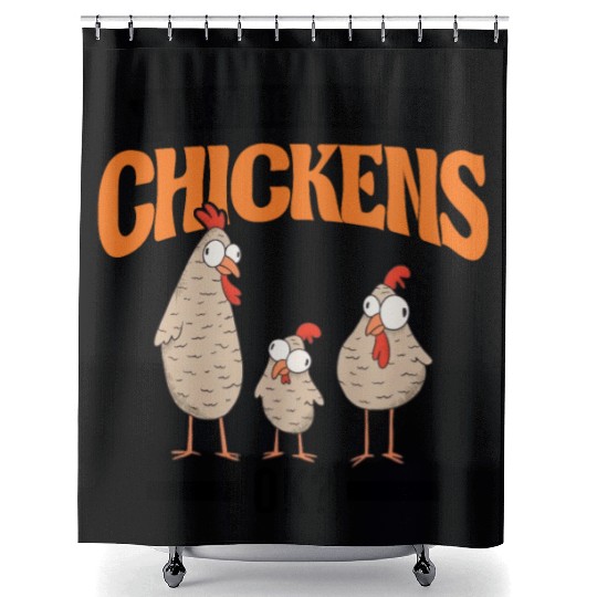 I Just Really Like Chickens Ok Chicken Shower Curtains