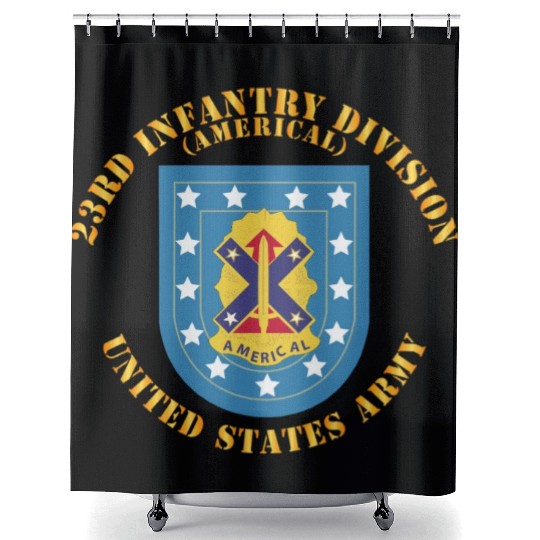 Army 23rd Infantry Division w DUI Americal Shower Curtains