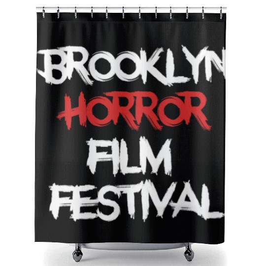 Brooklyn Horror Film Festival Black Shower Curtains