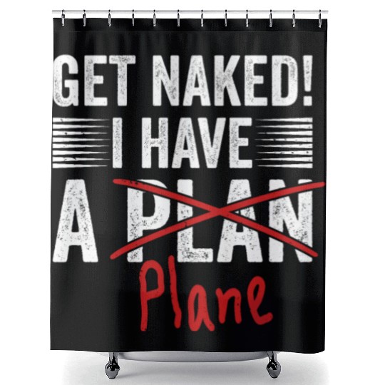 Airline Pilot Aviation Pun For a Corporate Pilot Shower Curtains