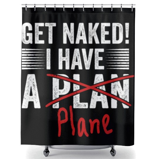 Airline Pilot Aviation Pun For a Corporate Pilot Shower Curtains