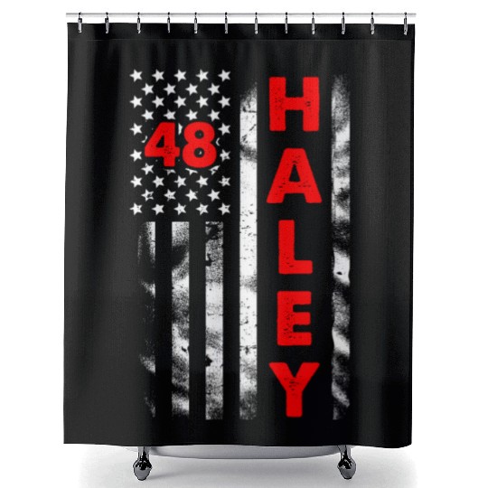 Haley Republican President Shower Curtains