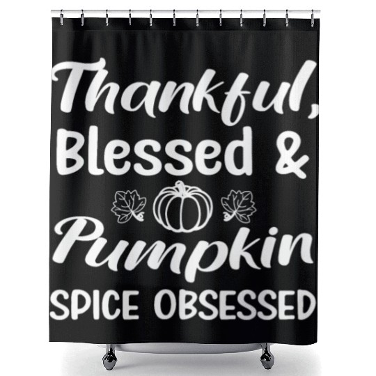Pumpkin Spice Thanksgiving Shower Curtains