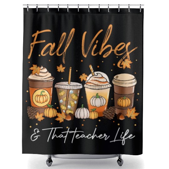Fall Vibes & That Teacher Life Shower Curtains