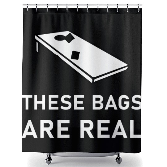 These Bags Are Real - Cornhole Shower Curtains