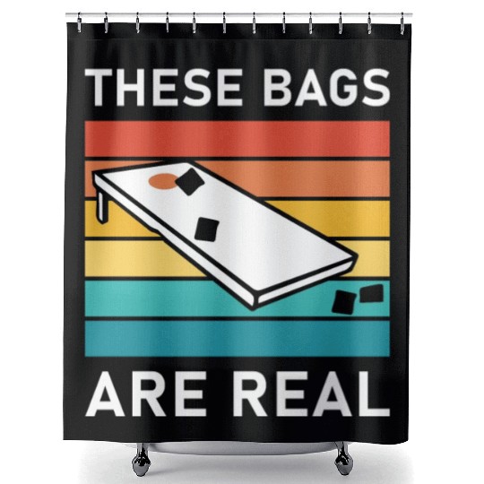 These Bags Are Real - Cornhole Shower Curtains