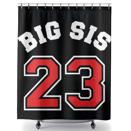 Big Sis 2023 - Big Sister Baby Family Birth Girl Shower Curtains