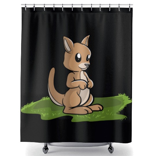 Kangaroo Shower Curtains