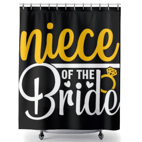Niece Of The Bride Wedding Party Matching Gift Shower Curtains