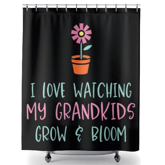 Grandma Shower Curtains I Love Watching My Grandkids Grow B