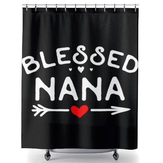 Blessed Nana Heart Arrow Sweet Grandmother s Gift Shower Curtains