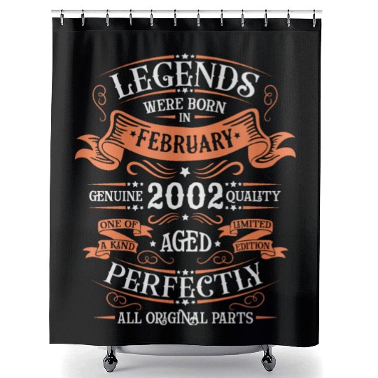 February 2002| February 2002 anniversary 2002 Shower Curtains