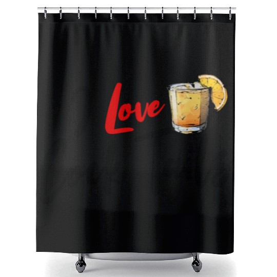I Love Cock Tails Funny Sassy Cocktails Drinking Shower Curtains