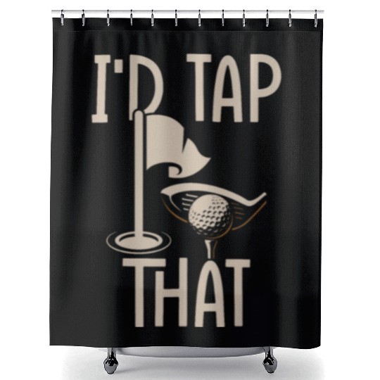 Funny Goofy Mini Golf Quotes Putt Putt Legend Shower Curtains