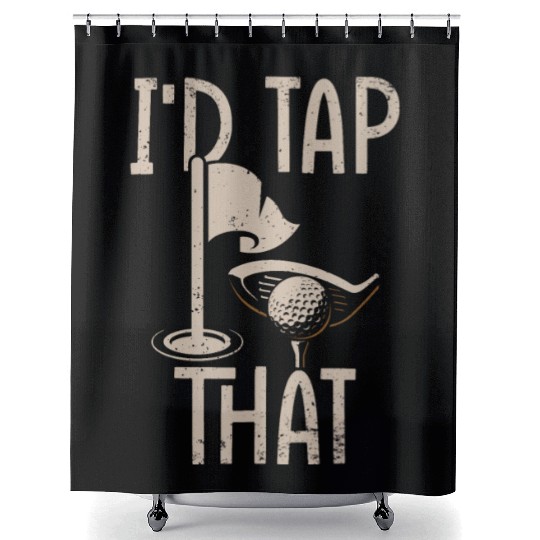Funny Goofy Mini Golf Quotes Putt Putt Legend Shower Curtains