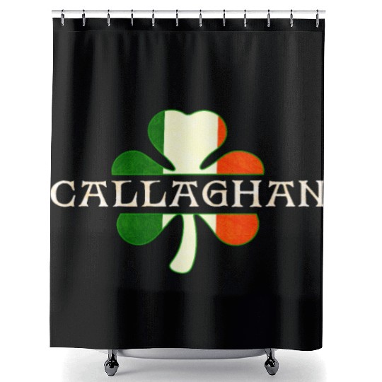 Gallagher Irish Surname Ireland Flag Shamrock Shower Curtains