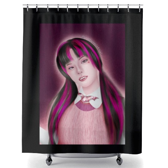 Yeji Itzy Draculaura Monster High Shower Curtains