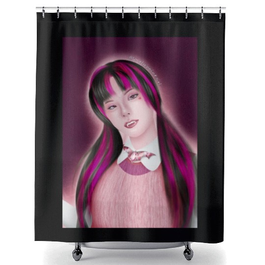 Yeji Itzy Draculaura Monster High Shower Curtains