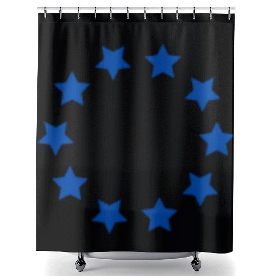 circle shape 7 Shower Curtains