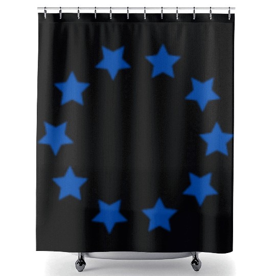 circle shape 7 Shower Curtains