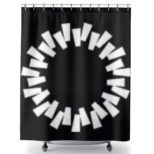 circle shape 4 Shower Curtains