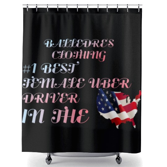 #1 Female Uber Driver in the USA Shower Curtains