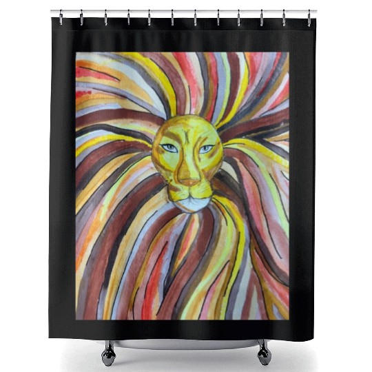Lion Almighty Shower Curtains