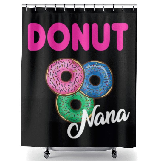 Womens Nana Donut Shower Curtains Grandmother Donut Lover