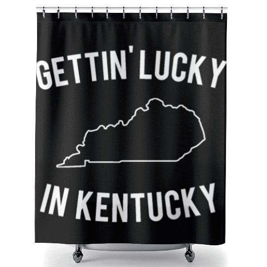 Getting Lucky In Kentucky Shower Curtains