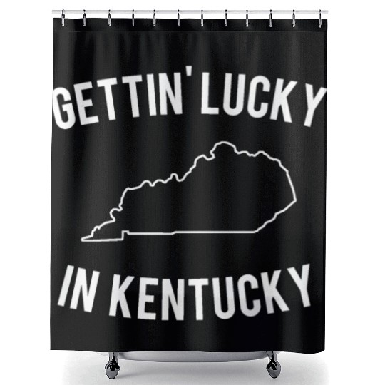 Getting Lucky In Kentucky Shower Curtains