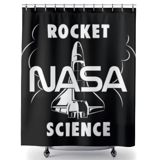 NASA Rocket Science RocketShip Shower Curtains