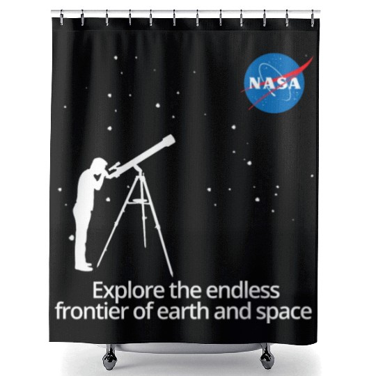 NASA Explore The Endless Frontier Of Earth Space Shower Curtains