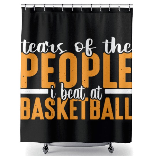 Tears Of The People I Beat At Basketball 2 Shower Curtains