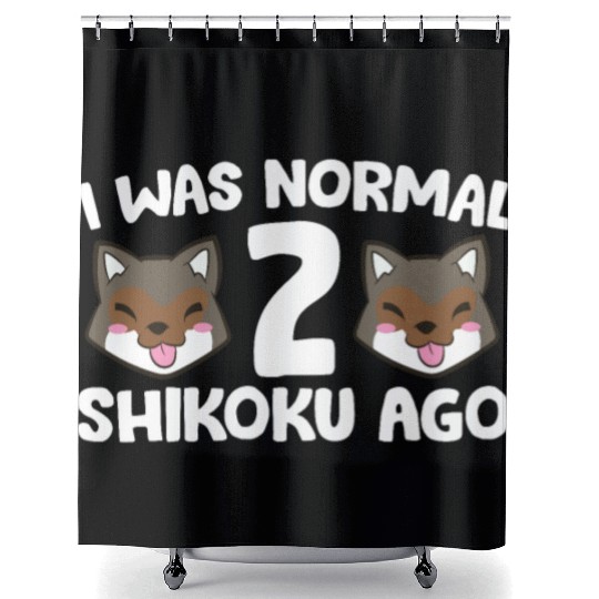 I Was Normal 2 Shikoku Ago Japan Dog Kochi-Ken Shower Curtains