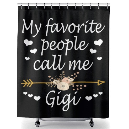 My Favorite People Call Me Gigi Christmas Shower Curtains