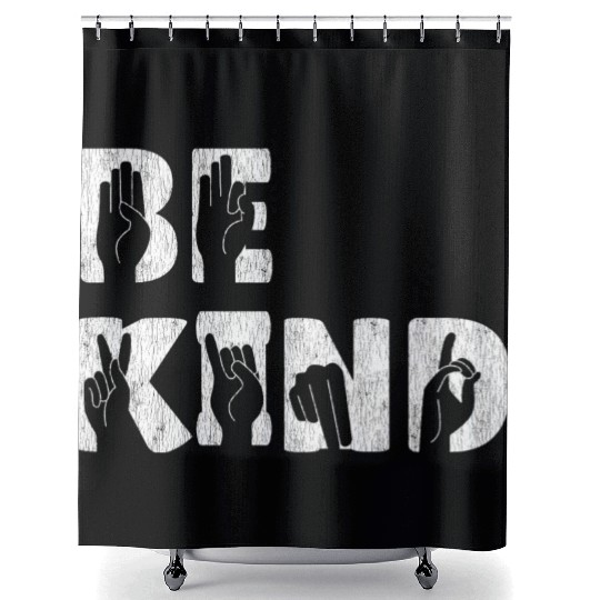 Anti Bully Be Kind Cute Orange Unity Day Bullying Shower Curtains