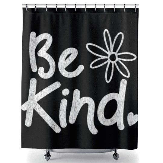 Anti Bully Be Kind Cute Orange Unity Day Bullying Shower Curtains