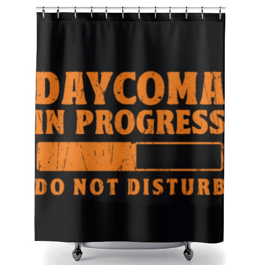 Daycoma in progress Do not Disturb - dreamer Shower Curtains