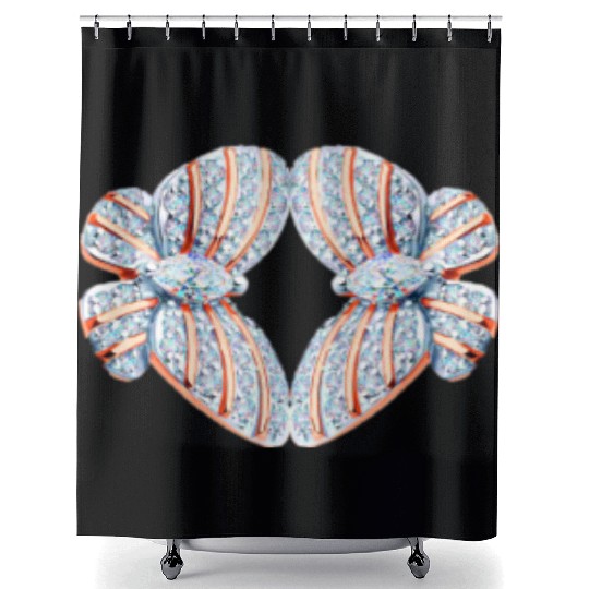Jewelry Butterfly Shower Curtains