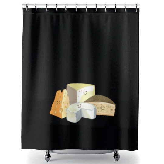 Super Cheesy Birthday Party Natal Day Cheese Shower Curtains