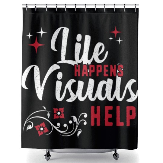 Sped Teacher Aba Therapy Life Happens Visuals Help Shower Curtains